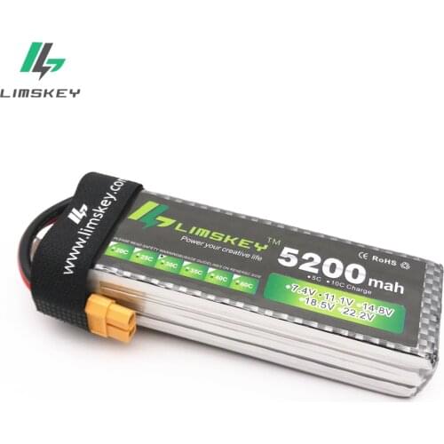 Limskey Lipo battery 3S 11.1V 5200MAH 30C AKKU LiPo 11.1 V RC Battery For Rc Helicopter Quadcopter Drone RC Car Boat