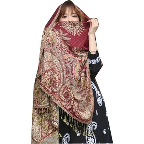 Brand Designer Cashmere Scarf Women Winter Wool Scarves High Quality Shawls and Wraps Thick Warm Pashmina Lady Blanket Scarf