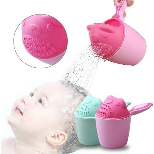 Baby Spoon Shower Bath Water Swimming Bailer Shampoo Cup Children Bath Accessories YH-17