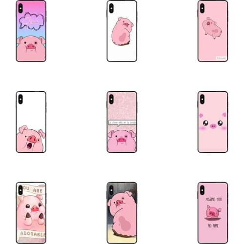 For Huawei Honor 6A 7A 7X 8C 8X 9 9A 9I 9X 10 10I 20 20I 20S Lite Pro Black Soft TPU Live Love Phone Pink Pig Amazing Landscape