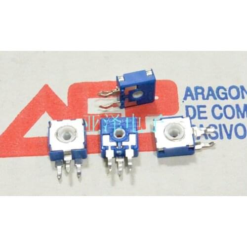 SPAIN Spain square PT-10 Potentiometer vertical 10KD / 20KB / 50KC / 500KC hexagonal hole