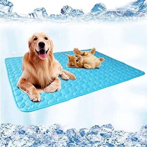 Summer pet mat mesh breathable floor mat non-slip kennel cold feeling ice mat dog pet supplies suitable for various scenes