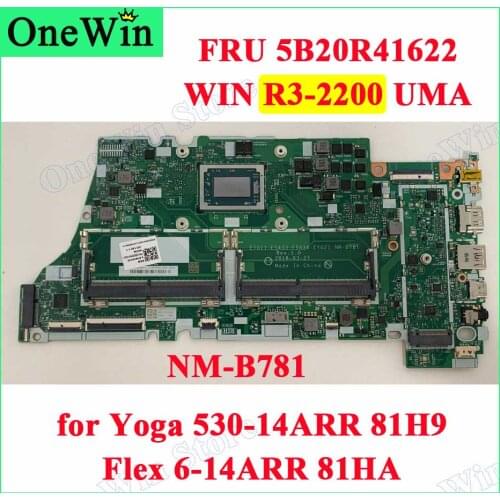 5B20R41622 for Yoga 530-14ARR 81H9 Laptop ideapad Flex 6-14ARR 81HA Lenovo Integrated Motherboards NM-B781 CPU R3-2200U R3 2200U