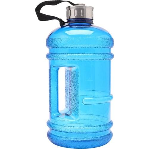 New 2.2L Big Water Bottle BPA Free Sport Gym Training Workout Drink Cap Kettle