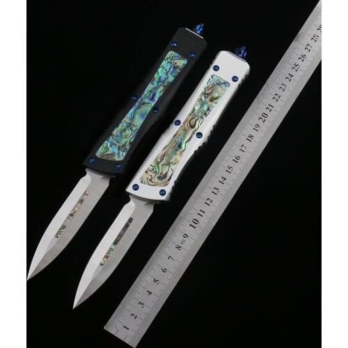 MT OTF Aviation Aluminum Handle Hunting Tactical Knife D2 Blade Vicissitudes Stone Wash Camping Survival Dinner Tool