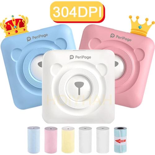 PeriPage 304 DPI Mini Portable Bluetooth Photo Printer Pocket Thermal Printing USB Connection Impresoras Fotos Gifts
