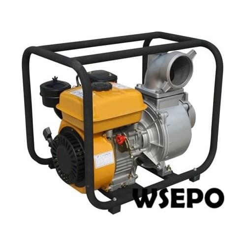 Factory Direct Supply! 4" In. Inlet and Outlet Clear Aluminum Water Pump Powered by WSE-168F 196cc 3.5HP Diesel Engine