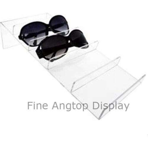 Modern Clear Acrylic 5 Pairs Sunglasses Display Storage Organizer Rack