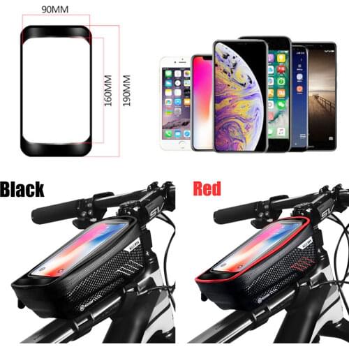 Bicycle Bag Waterproof Front Bike Cycling Bag 6.2 inch Mobile Phone Bicycle Top Tube Handlebar Bags Mountain Cycling Accessories