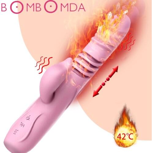 G-spot Telescopic Vibrator for Female Strong Vibration Didlo Penis Erotic Stick Vibrator Vaginal Clitoris Masturbator for Woman