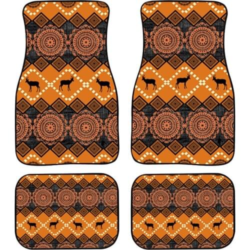 Universal Fit Rubber Car Floor Mat for Women Vehicles 4-Piece Heavy Duty All Weather Auto Floor Mats Carpet Non Slip