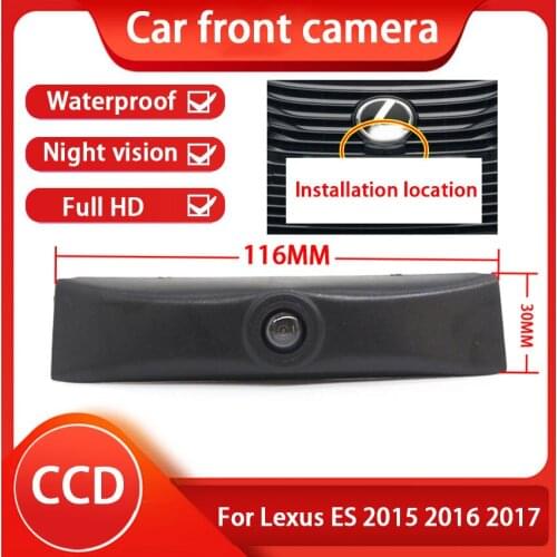 Waterproof Night Vision CCD Car Full HD Front View Logo Parking Camera For Lexus ES 2015 2016 2017 Installed under the car logo