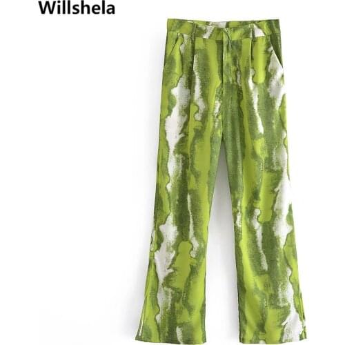 Женские прямые брюки Willshela China At AliExpress