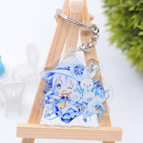 WL0034 Anime Keychain Acrylic Cartoon Keyring Accessories