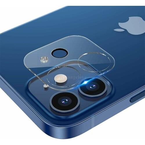 Camera Lens Tempered Glass Screen Protector For iPhone 12 Pro Max Mini Full Cover Protective Film With Black Circle