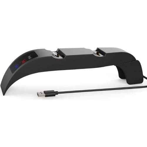 D5QC Controller Charger Station, Charging Station for DualSense Controller,Compatible w/ PS5 Dual Controller Charging Stand