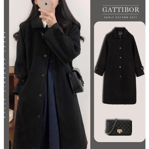Womens clothes spring and autumn fashion long woolen coat coats for women fall clothes for women