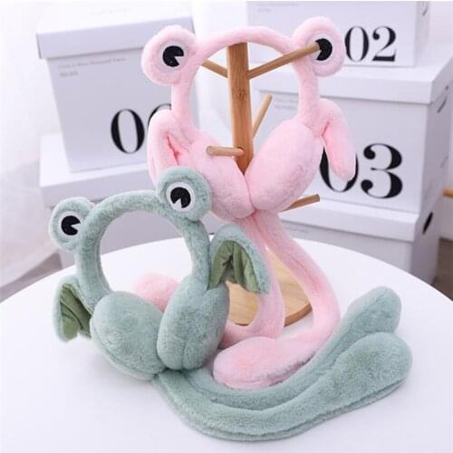 Winter Warm Cartoon Earmuffs Child Animal Embroidery Velvet Ear Muffs Girl Boy Cute Ear Shield Kid Fashion Accessories 3-12T