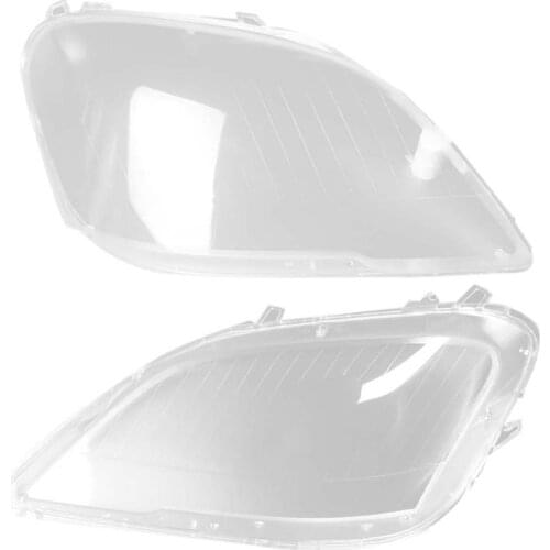 2 Pcs For Mercedes Benz W164 2009-11 ML-Class Car Side Headlight Clear Lens Cover Lampshade Shell, Left & Right