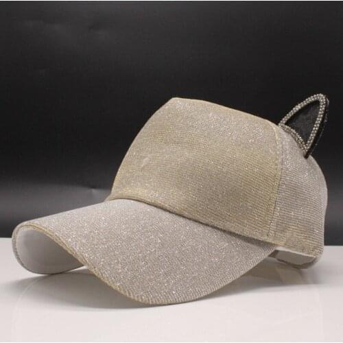 2019 Fashion Baseball Caps Women Girl Ponytail Baseball Cap Sequins Shiny Messy Bun Snapback Hat Summer Sun Caps