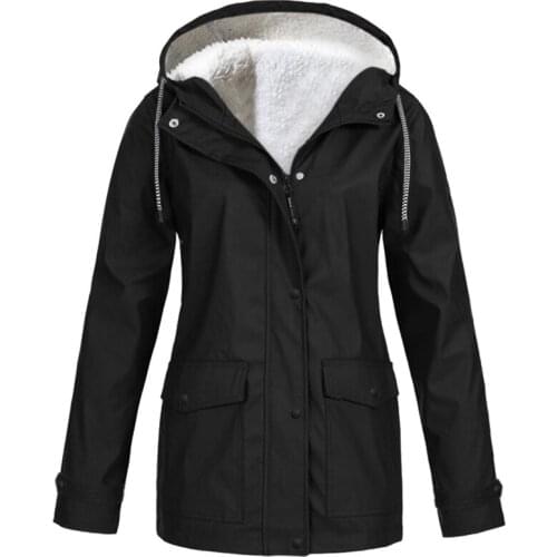 2021 Winter Jacket Women Warm Collar Zipper Hooded Outwear Female Coats Plus Size Chaqueta Mujer
