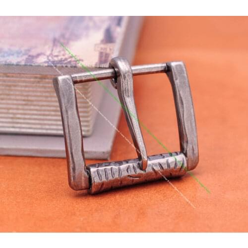 40mm Retro Silver Pattern Engraved Men Pin Waist Roller Single Prong Clips Belt Buckle Replacement For Leathercraft Belt