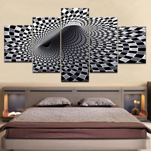 5Pieces 5d Diy Diamond Painting abstract art Diamond Embroidery Full round square Diamond Mosaicreduced pressure stickerZP-643