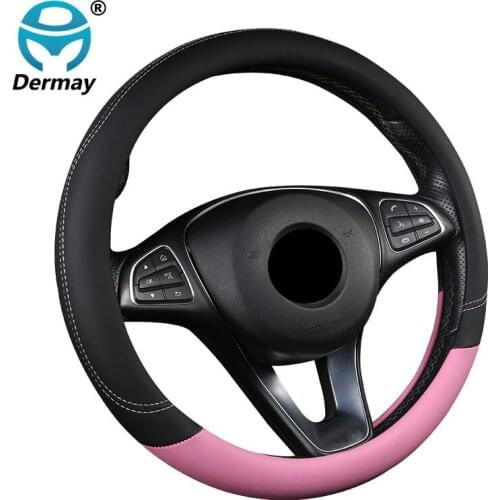 Car Steering Wheel Cover PU Leather for Lada Granta Vesta Priora Xray Kalina Samara 2114 2107 2110 2115 Auto Accessories
