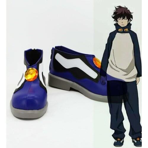 Anime Kekkai Sensen Leonardo Watch Cosplay boots shoes custom-made