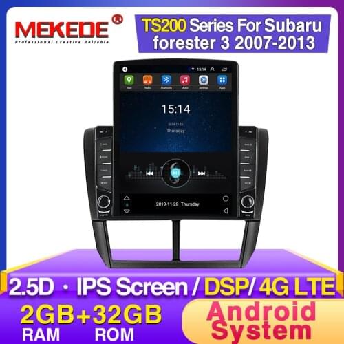 HD 1024*768 Tesla Screen 32G Car Android Radio Multimedia Player for Subaru Forester 3 SH 2007-2013 GPS Navigation 2.5D IPSAudio