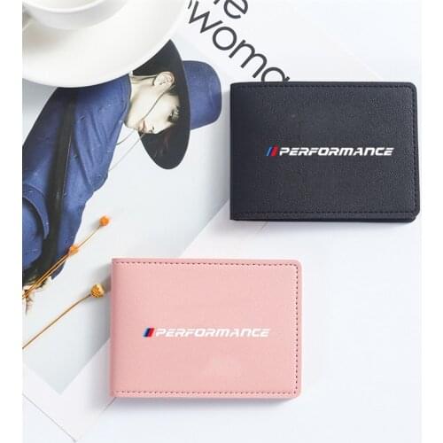 For BMW E46 E36 E34 F10 E90 F30 E60 F30 E87 PU Leather Auto Driver License Bag Cover Car Driving Documents Card Credit Holder