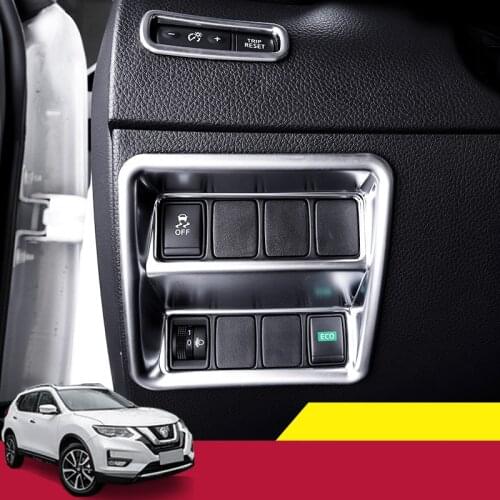 For Nissan X-trail X trail T32 2014-2019 car styling Headlight adjustment sequins decorative frame Interior car Accessories