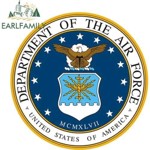 EARLFAMILY 12cm x 12cm US Air Force Service Seal Military Veteran Graphics Decal Sticker Car Window Car Stickers