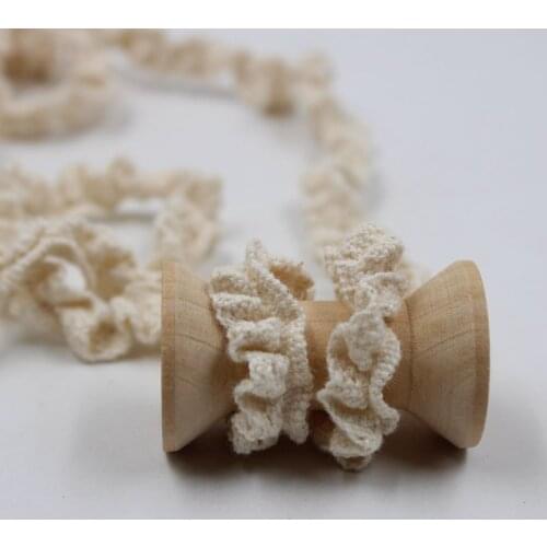 100% Cotton Elastic Lace 10 Yards/Lot Lace for Handmade Hairdressing Lace for Apparels Bags Hats Socks Decoration Sewing Supply