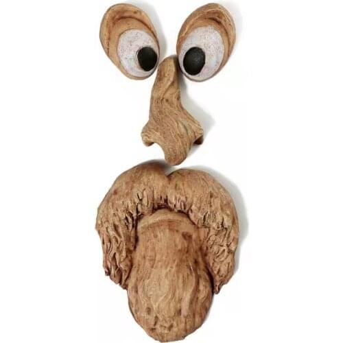 Easter Halloween The tree of facial features Wacky features Bark face pendant mask accessory