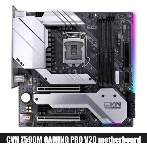 Colorful Motherboard CVN Z590M GAMING PRO V20 128GB PC-E x16 x4 SATA3.0 M.2 SSD Motherboard for 11600K/11700K/11900K PC Computer