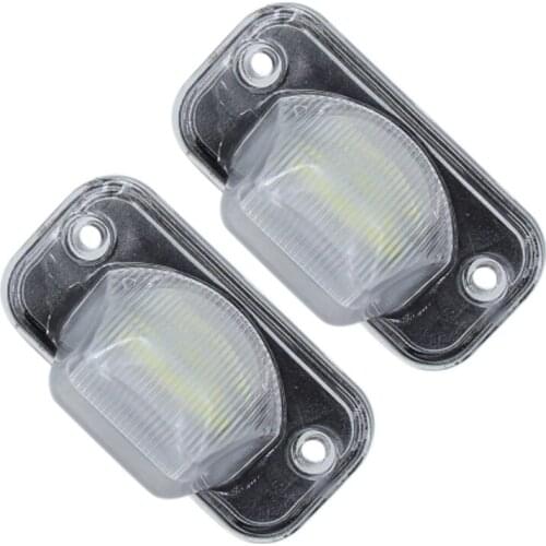 License Plate Light 3 LEDs 10-30V Rear Tail Licence Number Plate Light Lamp LED Universal For Trailer Truck Lorries Van Caravan