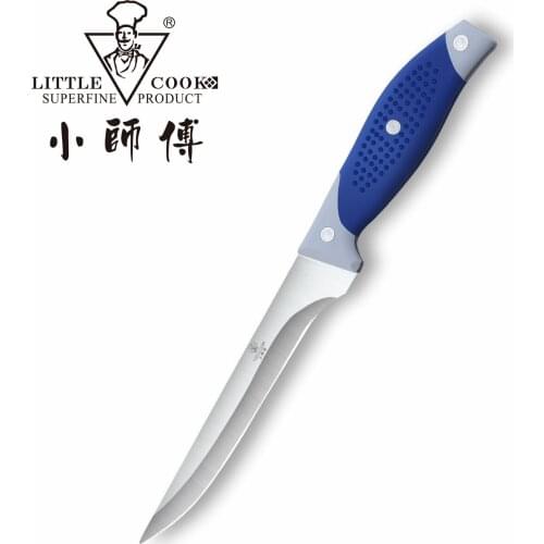 Little Cook 6" Kitchen Boning Chef Knife Full Tang Fixed Blade Fishing Knives Sharp Meat Cleaver Cooking Filet Tools Gadgets
