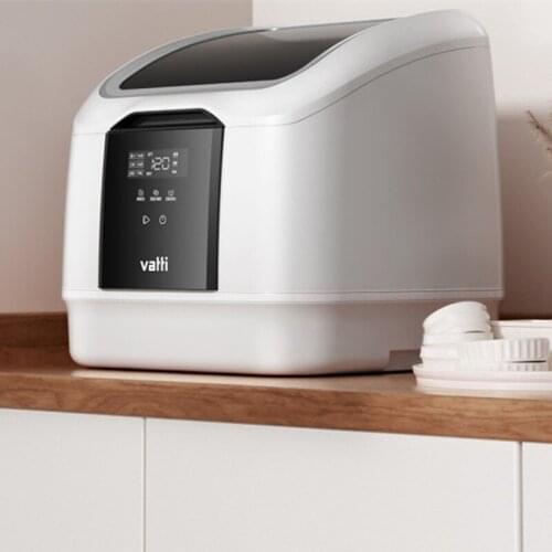 VATTI 220V New Desktop Home Smart Hot Air Drying High Temperature Rinsing Dishwasher Countertop Dishwasher