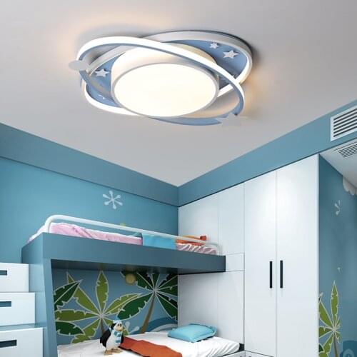 New modern creative childrens bedroom atmosphere personality little boy and girls room study ceiling lamp