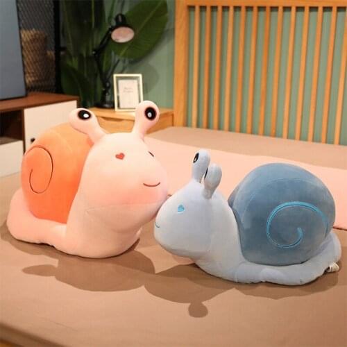 Party Gift Soft Plush Pillow Stuffed Snail Toys Cute Cartoon Toy for Girls Kids Animal Cuddle Pillow Birthday Gifts