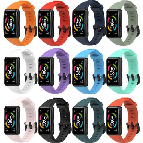 Silicone Wrist Strap For Huawei Honor Band 6 Smart Watch Replacement Band Adjustable Watchbands For Honor Band 6