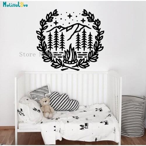 Deep Forest in a Quiet Garland Wall Sticker Decals Home Decoration For Kids Baby Room Removable Exquisite Vinyl Murals YT293