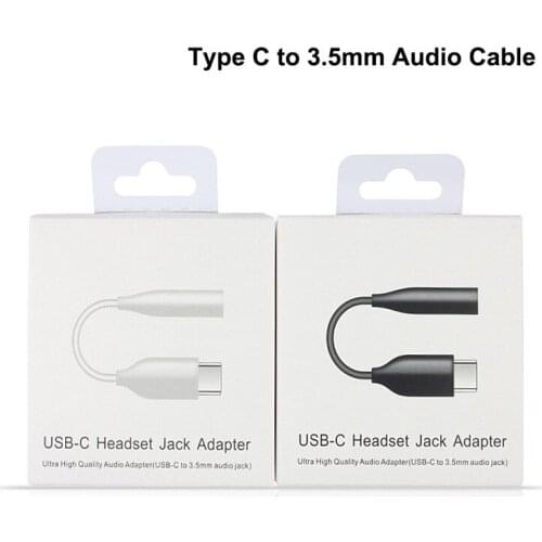USB adapter type-c to 3.5mm audio speaker, female headphone icrophone headphone jack cable for LG HTC S8 S9 S10 note 10
