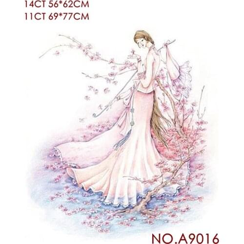 Cross stitch suit cherish flowers flower cross stitch decoration hand embroidery cross stitch material bag a9016