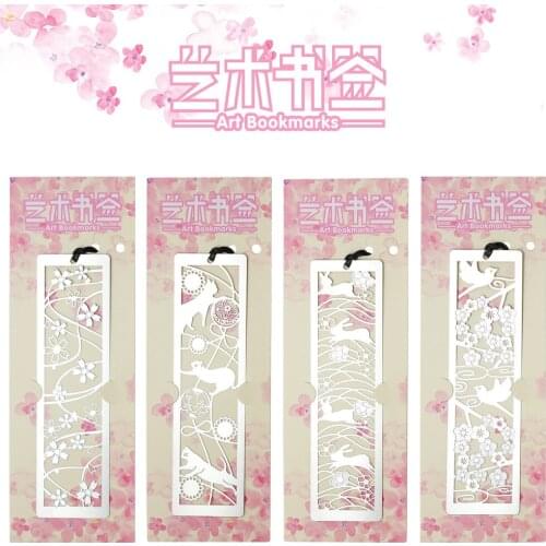 1pcs Metal art exquisite bookmarks Cute literary boutique stationery reading good good helper