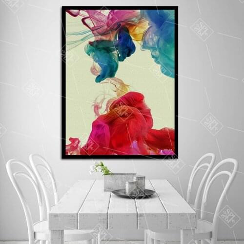 Abstract Watercolor Canvas Oil Painting Nordic Home Decoration Creative Poster Hd Print Wall Art Modular Picture for Living Room