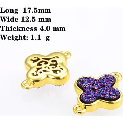 10pcs/pack Crystal bud jewelry accessories cross double hole connector for making bracelet necklace earrings factory wholesale