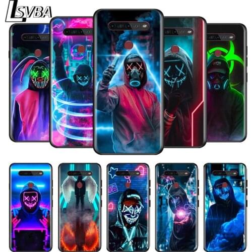 Cool street hacker For LG G8 V30 V35 V40 V50 V60 Q60 K40S K50S K41S K51S K61 K71 K22 K31 K42 K92 ThinQ 5G Black Phone Case