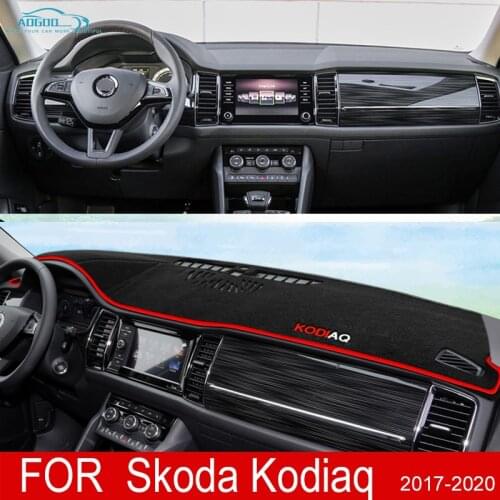For Skoda Kodiaq 2017 2018 2019 2020 Anti-Slip Mat Dashboard Cover Pad Sunshade Dashmat Carpet Accessories